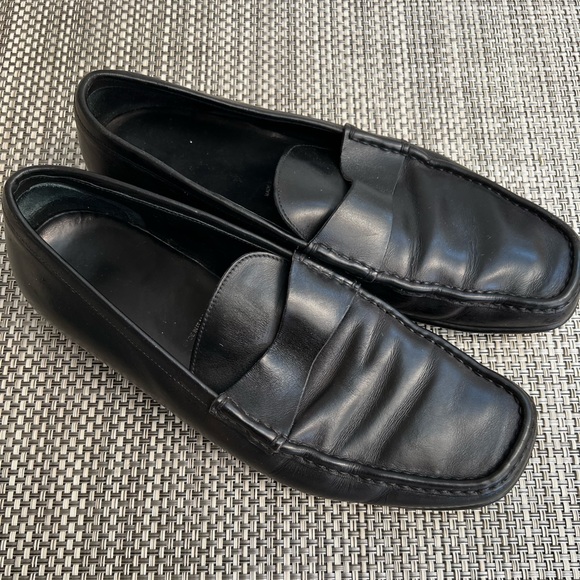Men’s “PRADA” Black Leather Loafers - Picture 3 of 9